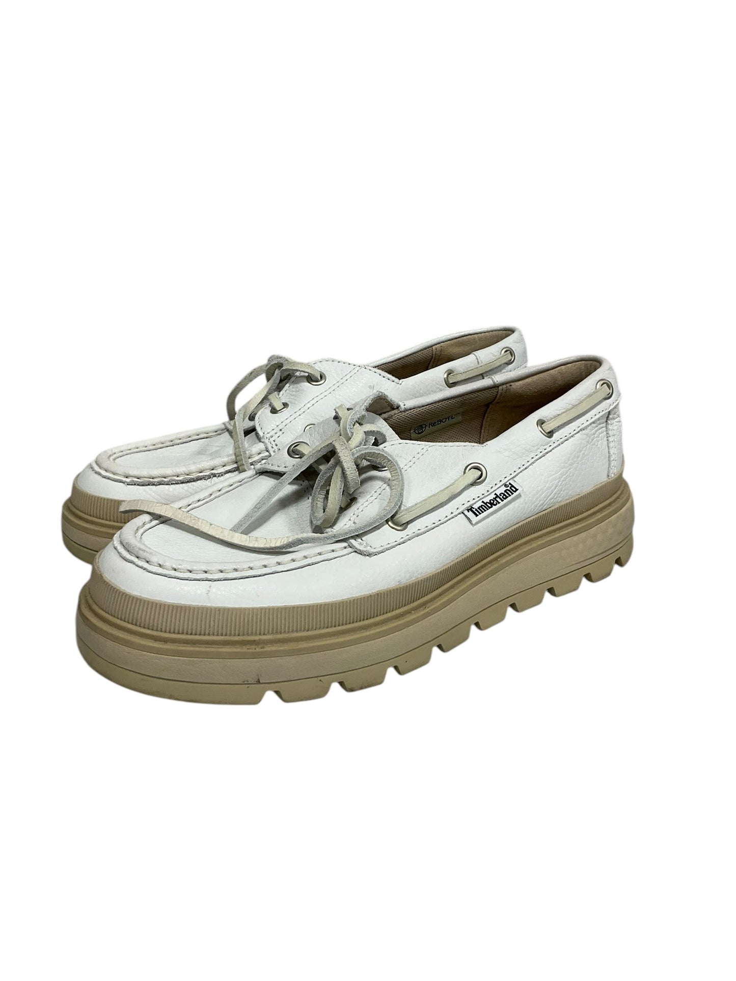 Shoes Flats By Timberland In White, Size: 7.5