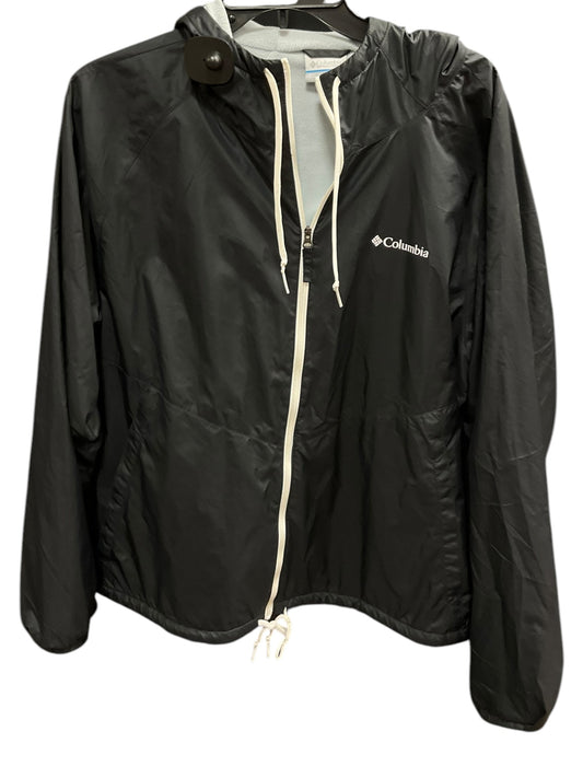 Jacket Windbreaker By Columbia In Black, Size: Xl