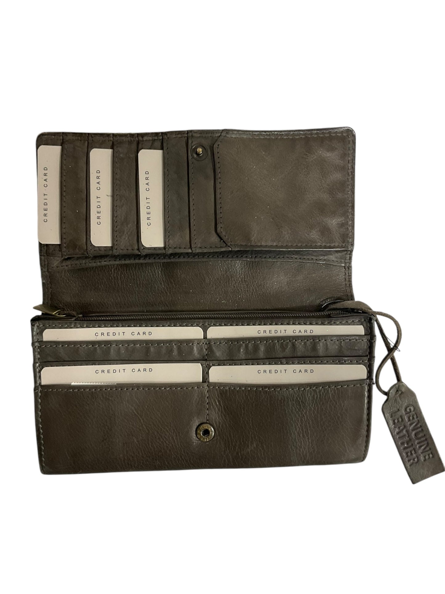 Wallet Leather By Clothes Mentor, Size: Medium