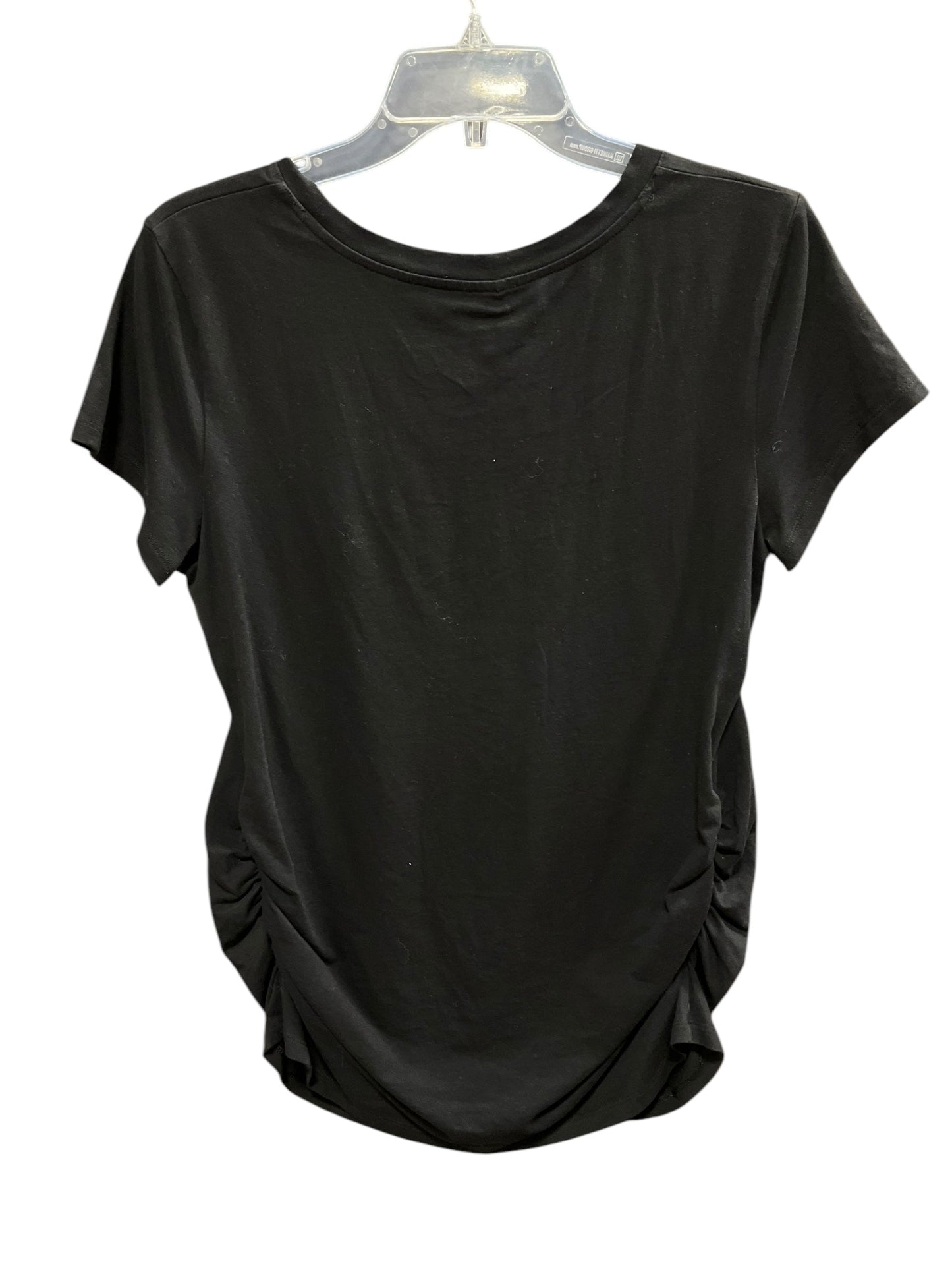 Top Short Sleeve Basic By Old Navy In Black, Size: L