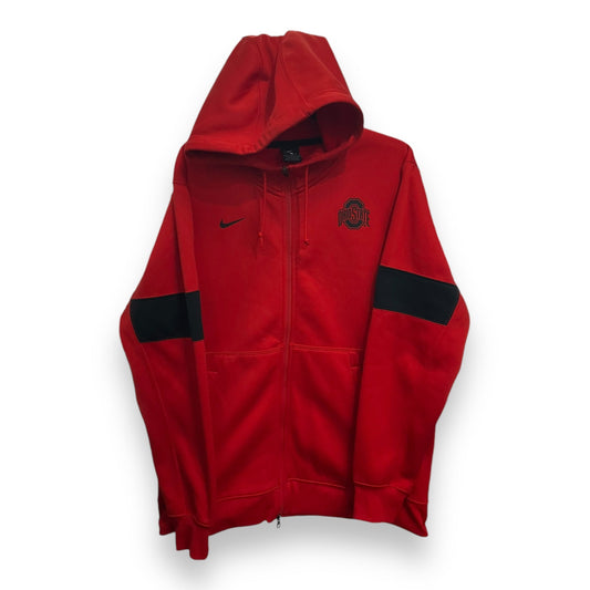 Athletic Jacket By Nike Apparel In Red, Size: L