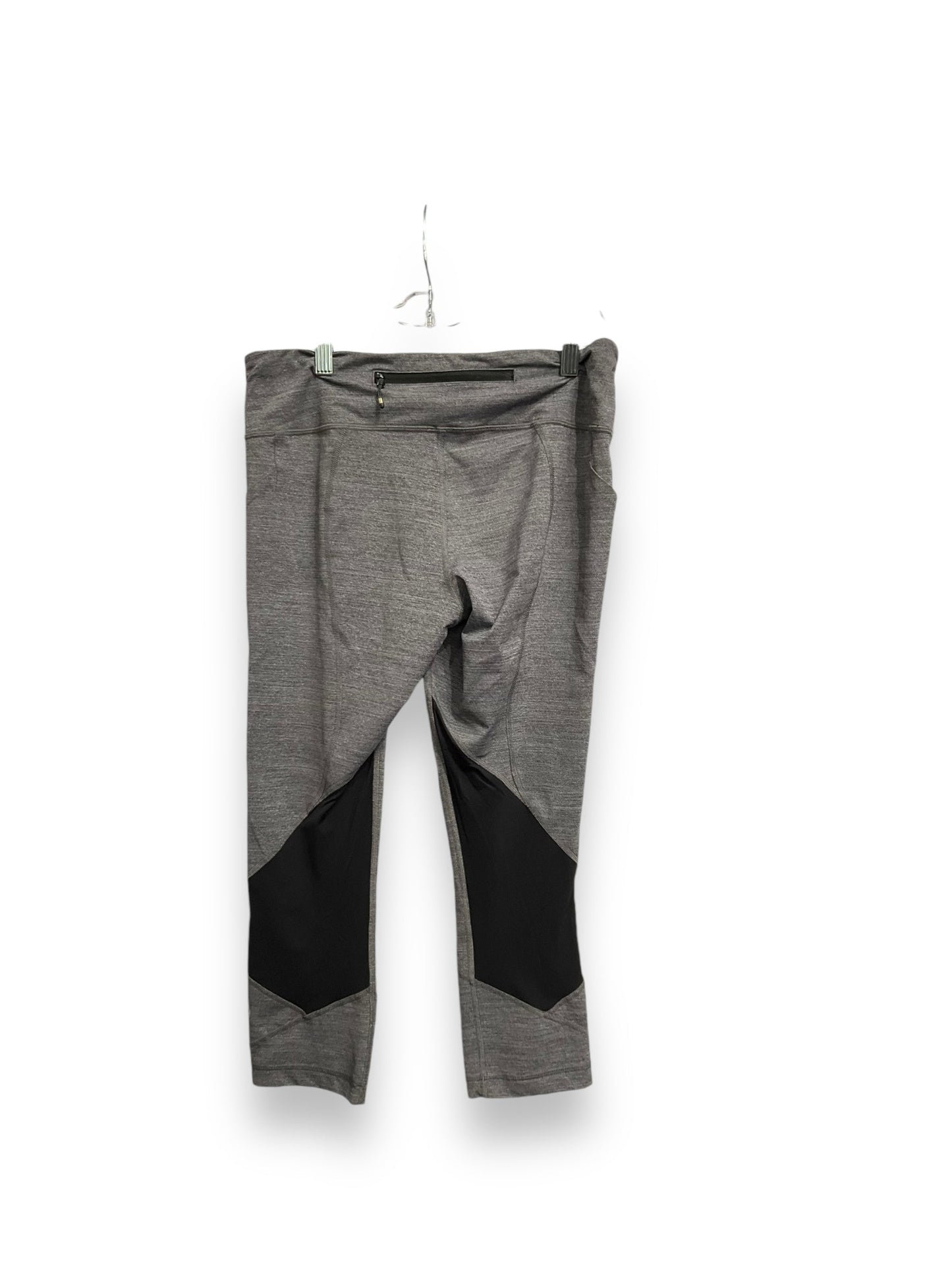 Athletic Capris By Lululemon In Grey, Size: Xl