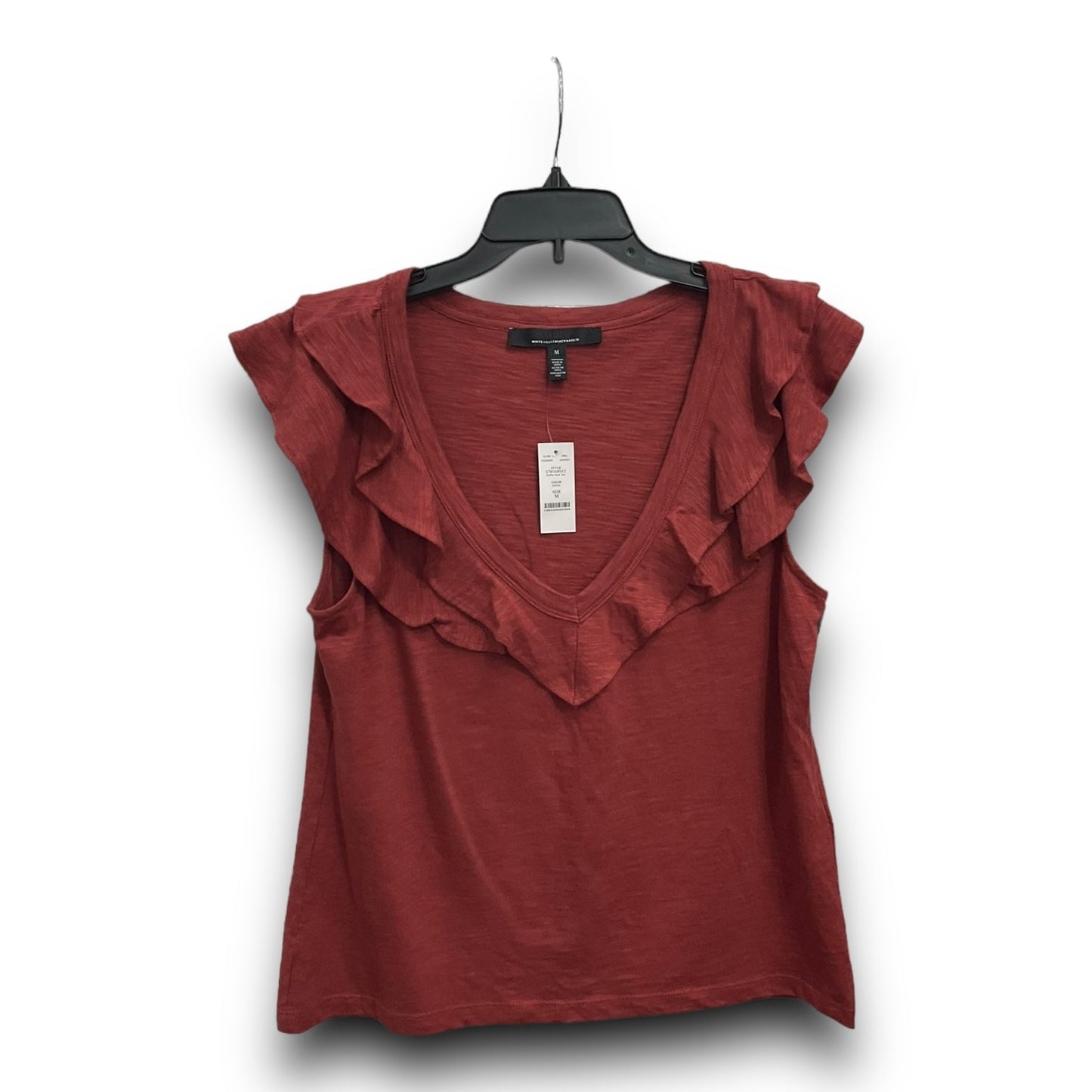 Top Sleeveless By White House Black Market In Red, Size: M