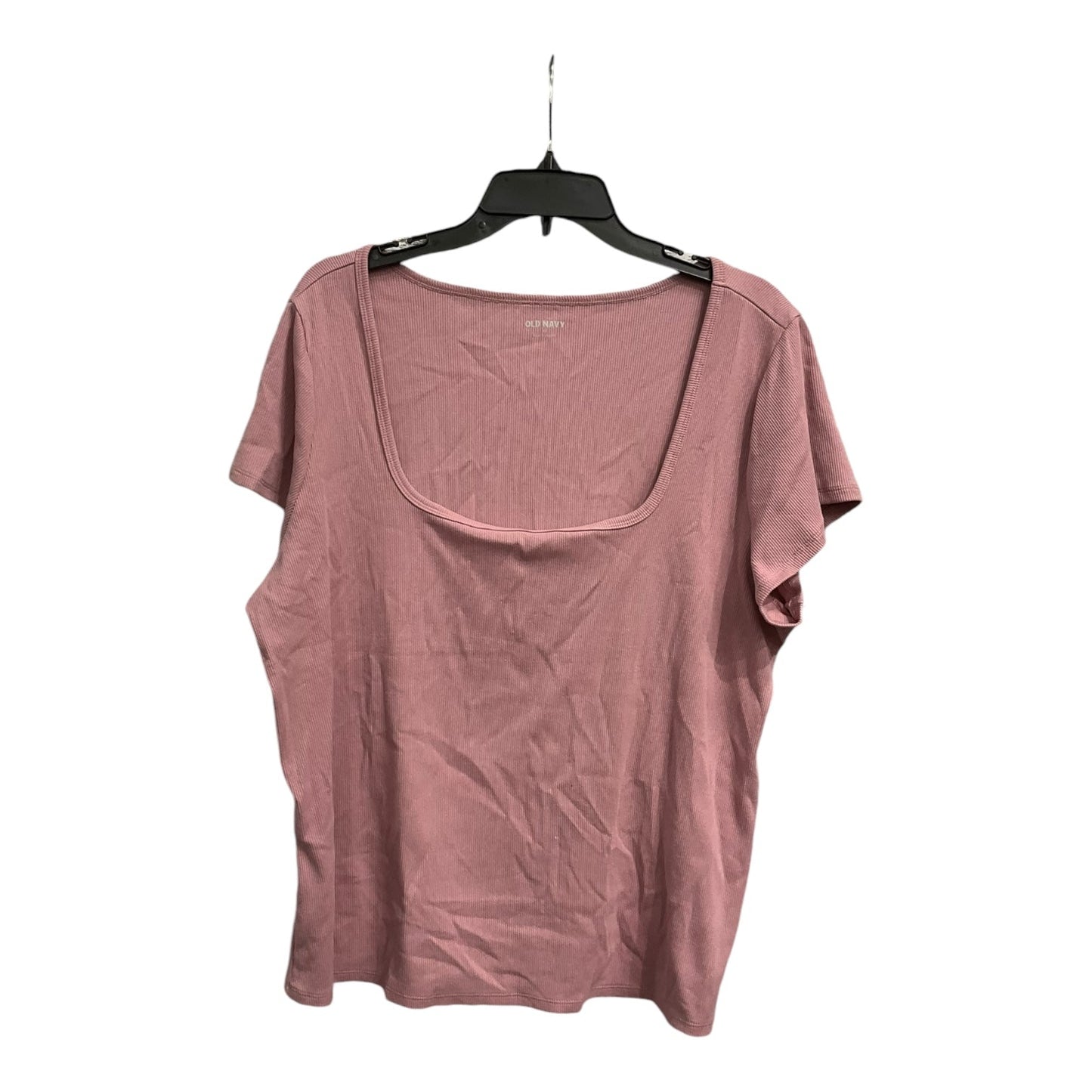 Top Short Sleeve Basic By Old Navy In Pink, Size: 3x