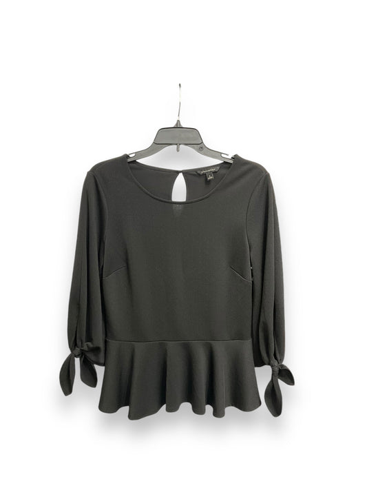 Top Long Sleeve By Banana Republic In Black, Size: S