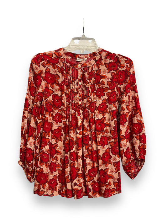 Top Long Sleeve By Gap In Floral Print, Size: S