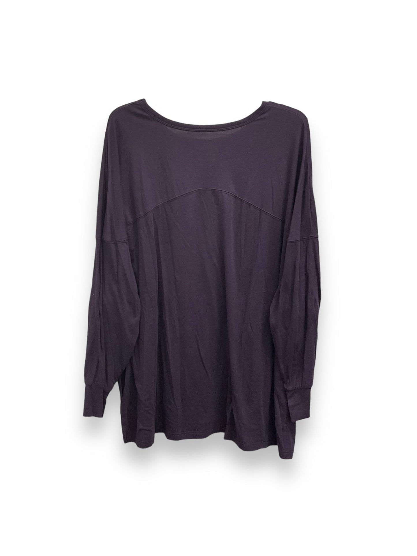 Purple Athletic Top Long Sleeve Crewneck Old Navy, Size 2x