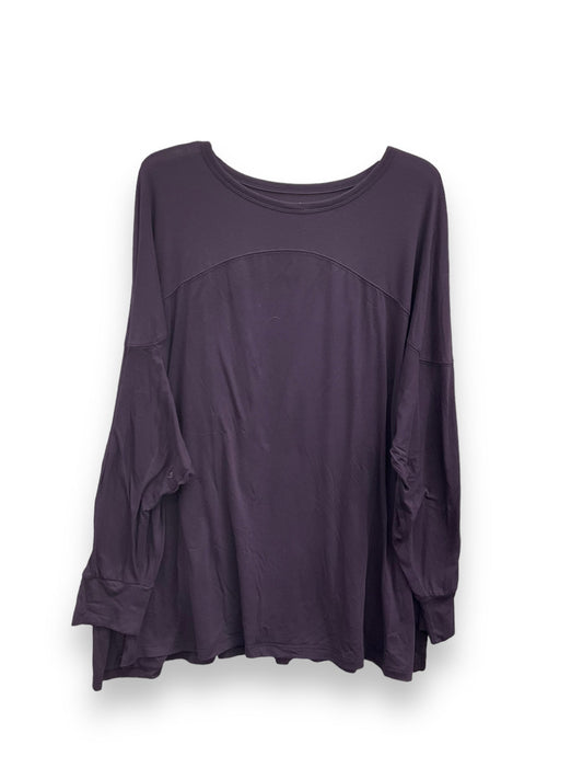 Purple Athletic Top Long Sleeve Crewneck Old Navy, Size 2x