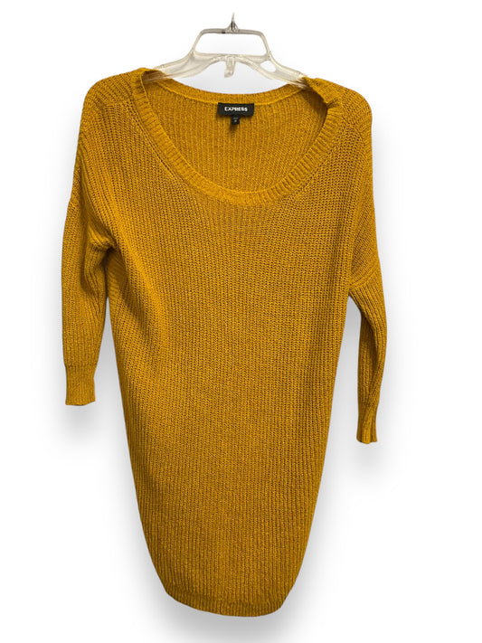 Sweater By Express In Yellow, Size: Xs