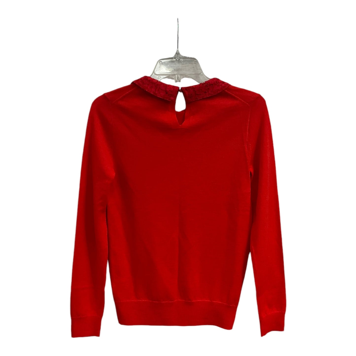 Top Long Sleeve By J. Crew In Red, Size: Xs