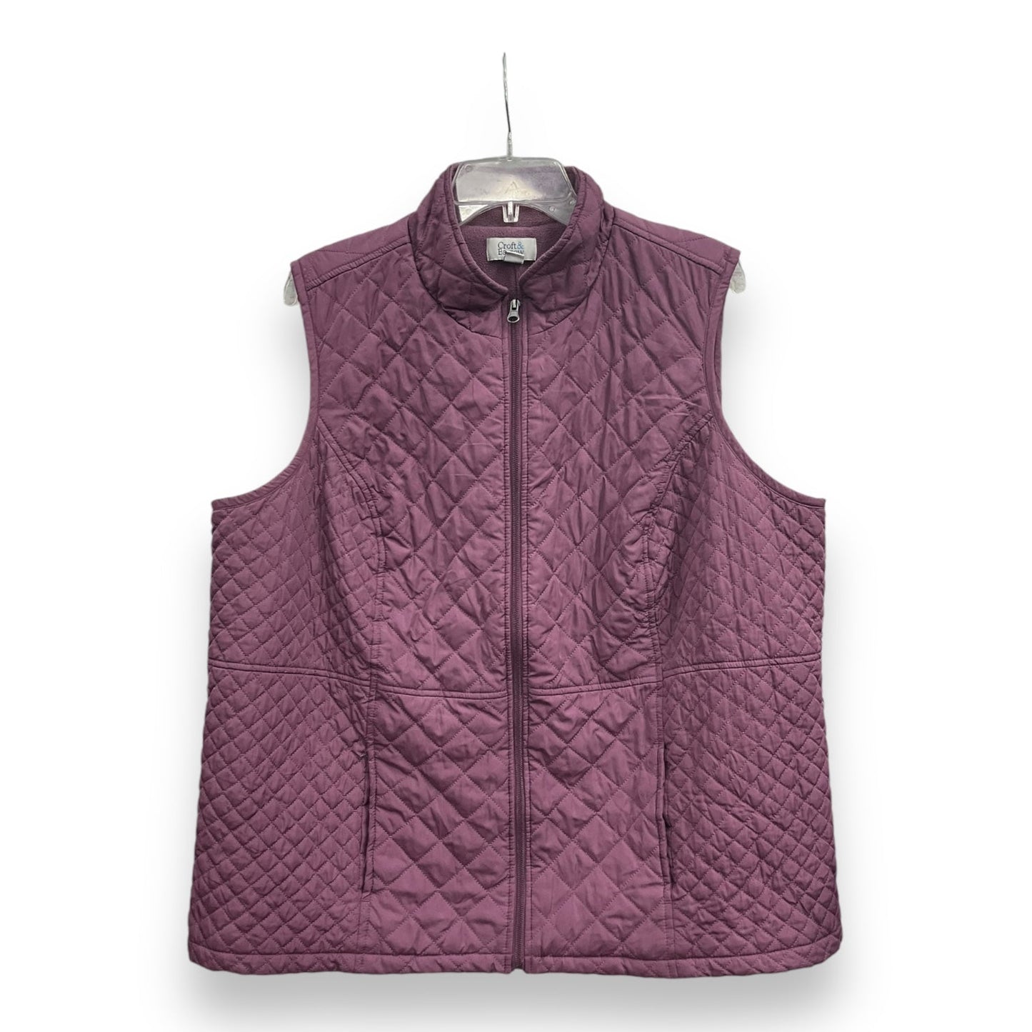 Vest Puffer & Quilted By Croft And Barrow In Purple, Size: Xl