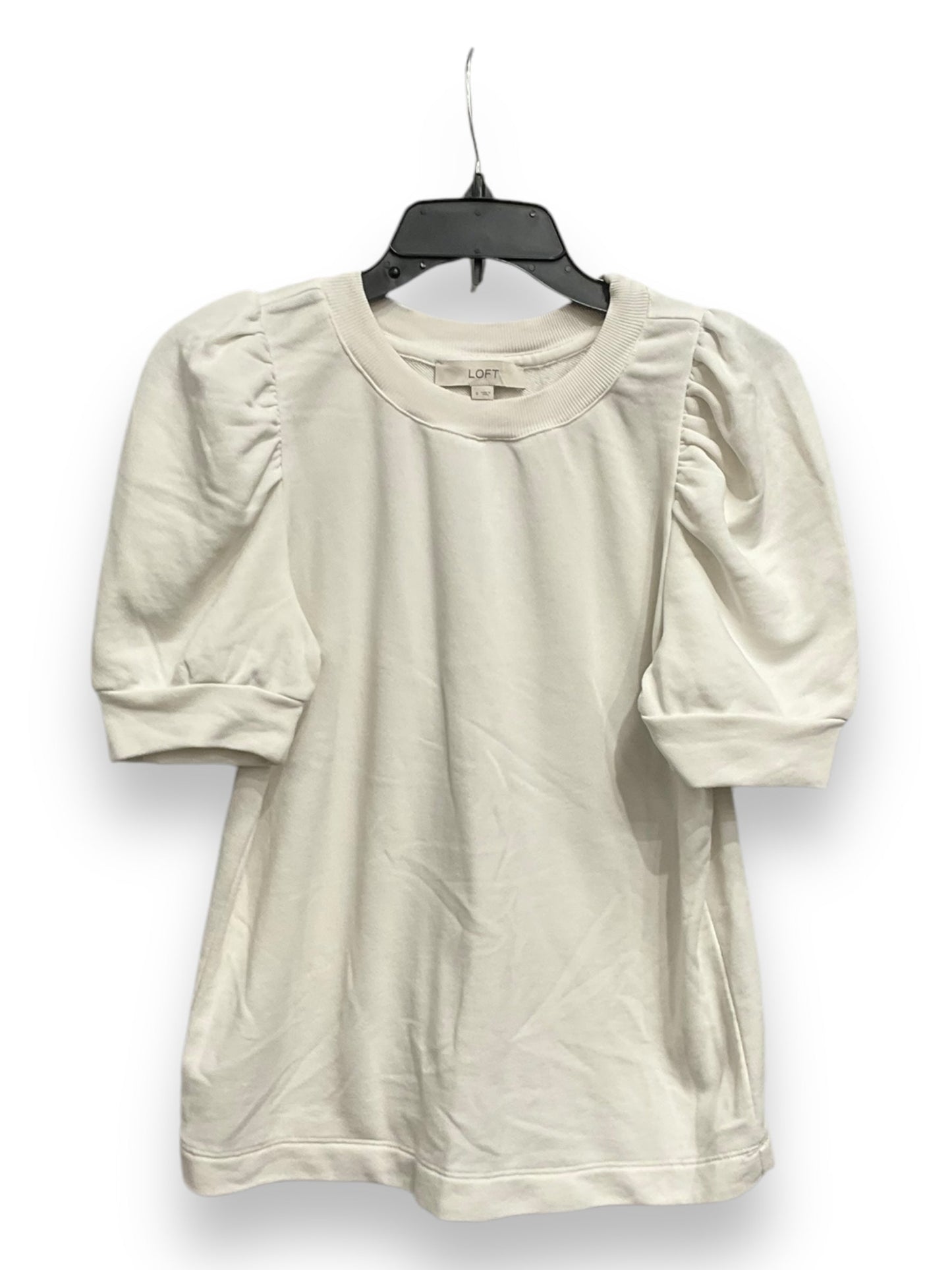 Top Short Sleeve Basic By Loft In White, Size: S