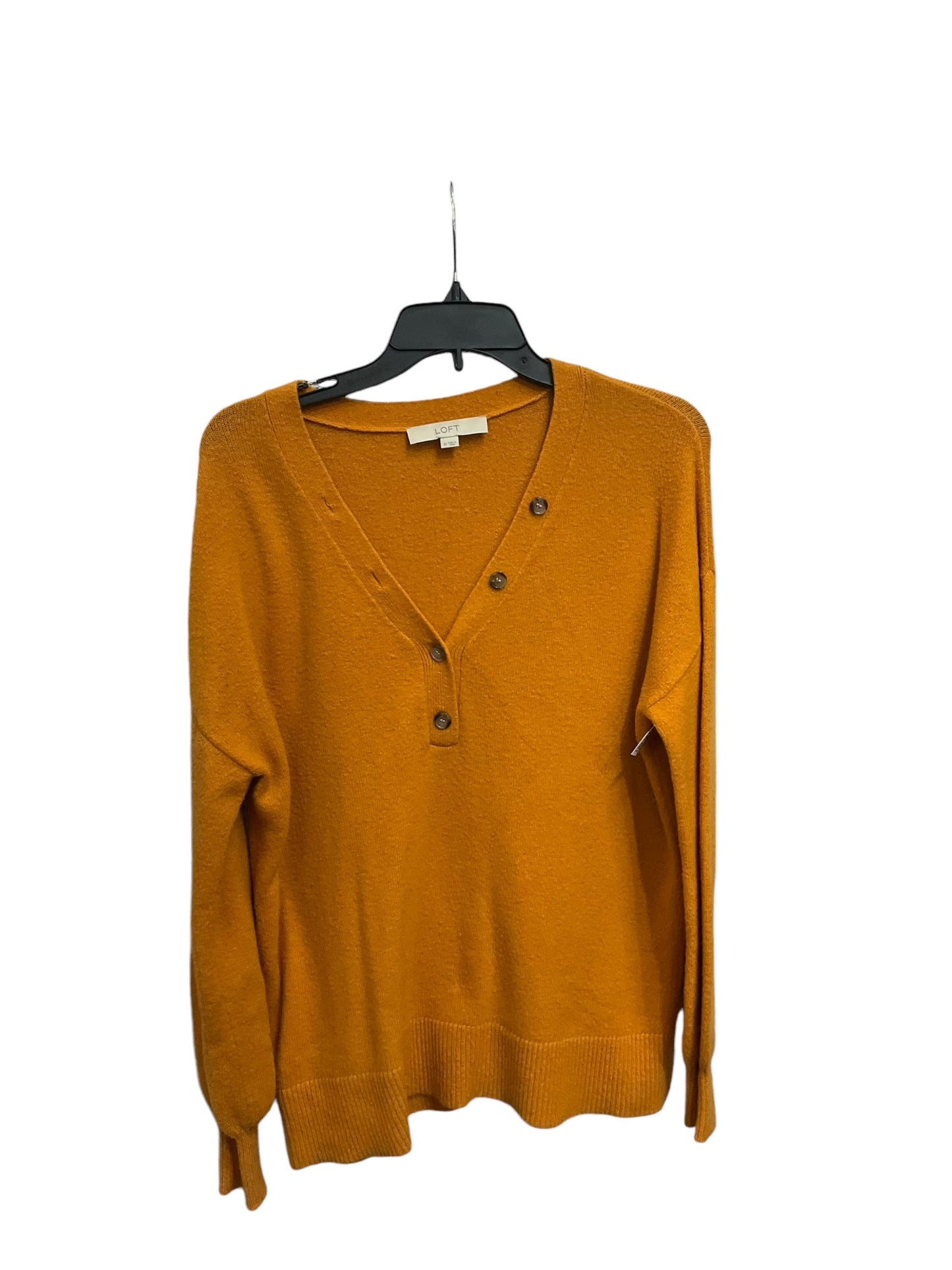 Sweater By Loft In Yellow, Size: M