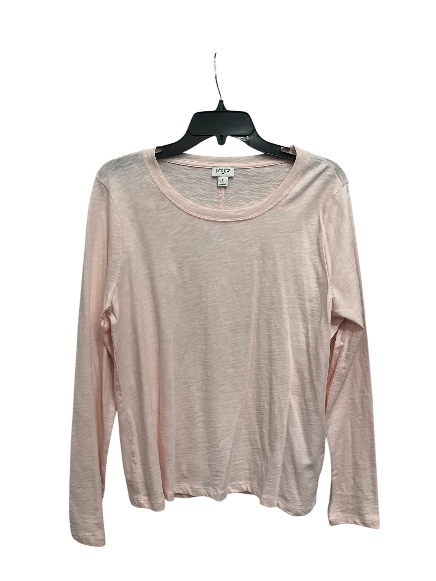 Top Long Sleeve Basic By J. Crew In Pink, Size: L