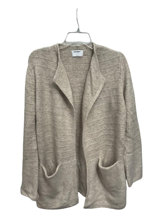 Sweater Cardigan By Old Navy In Tan, Size: M