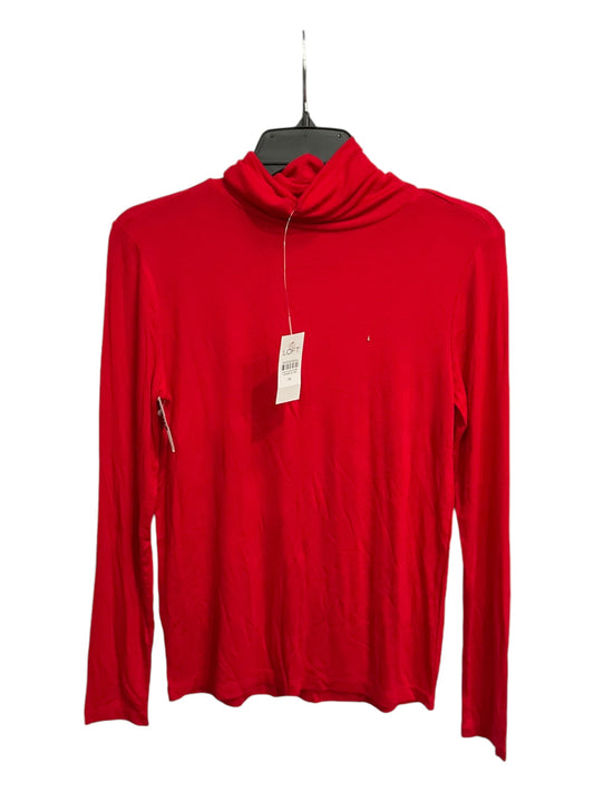 Top Long Sleeve Basic By Loft In Red