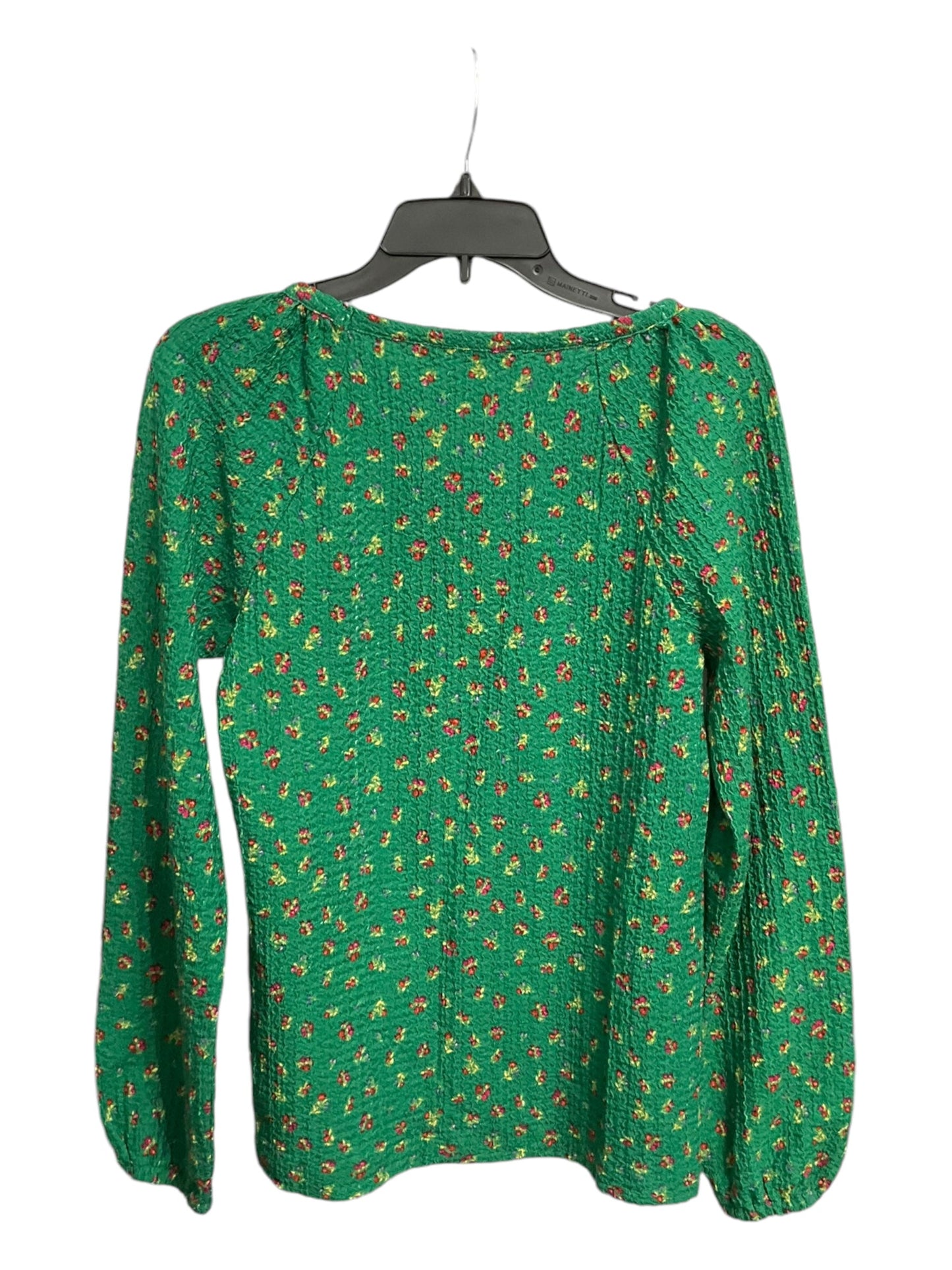 Top Long Sleeve Basic By Loft In Green, Size: S