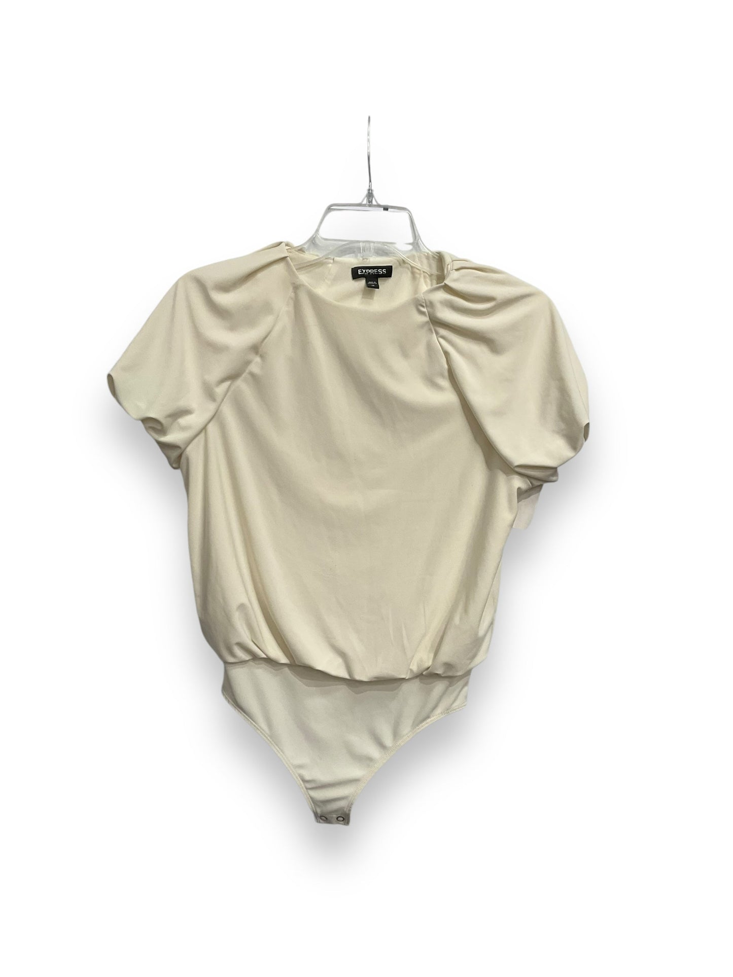 Bodysuit By Express In Cream, Size: Xs