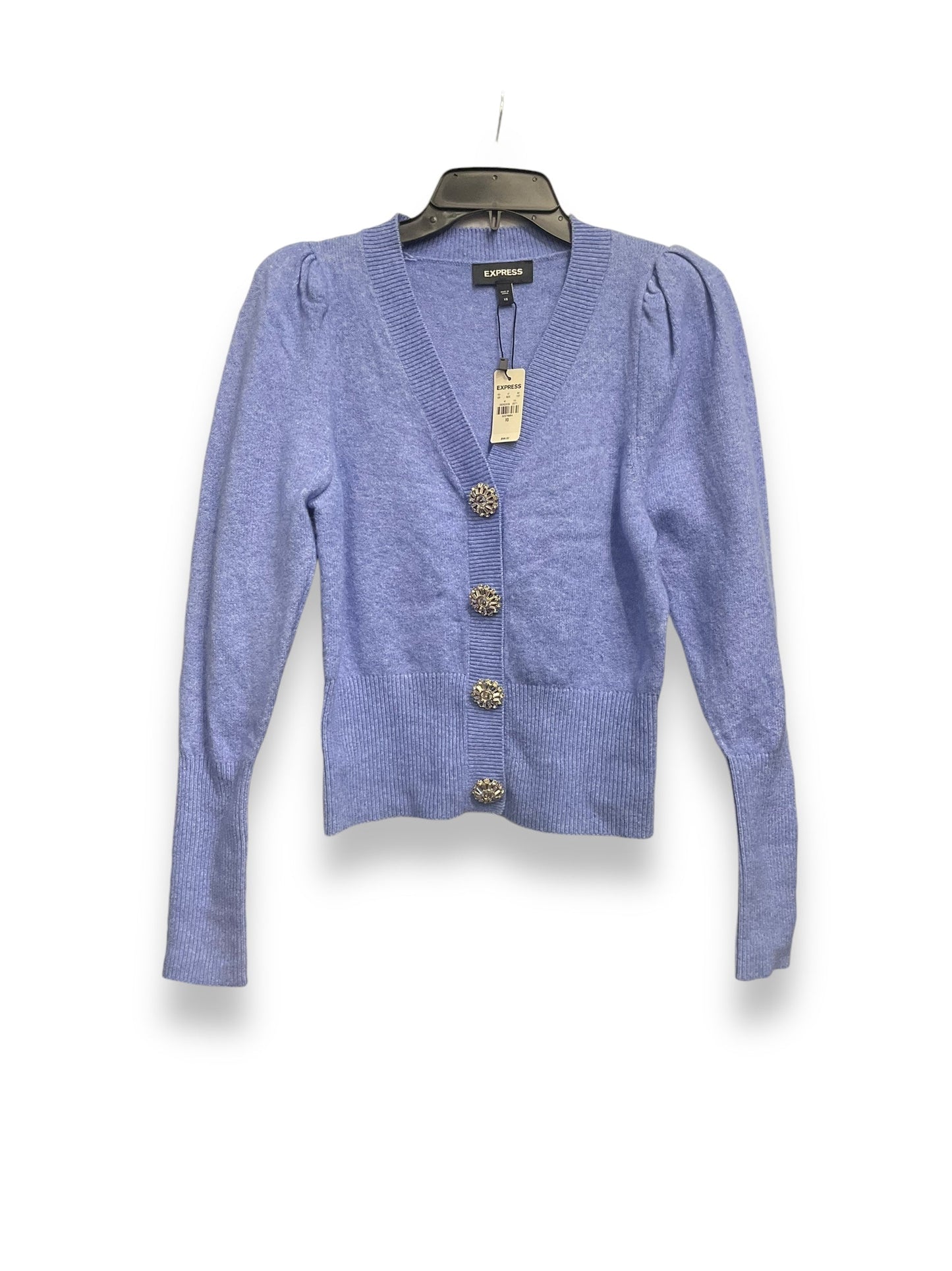 Sweater By Express In Blue, Size: Xs