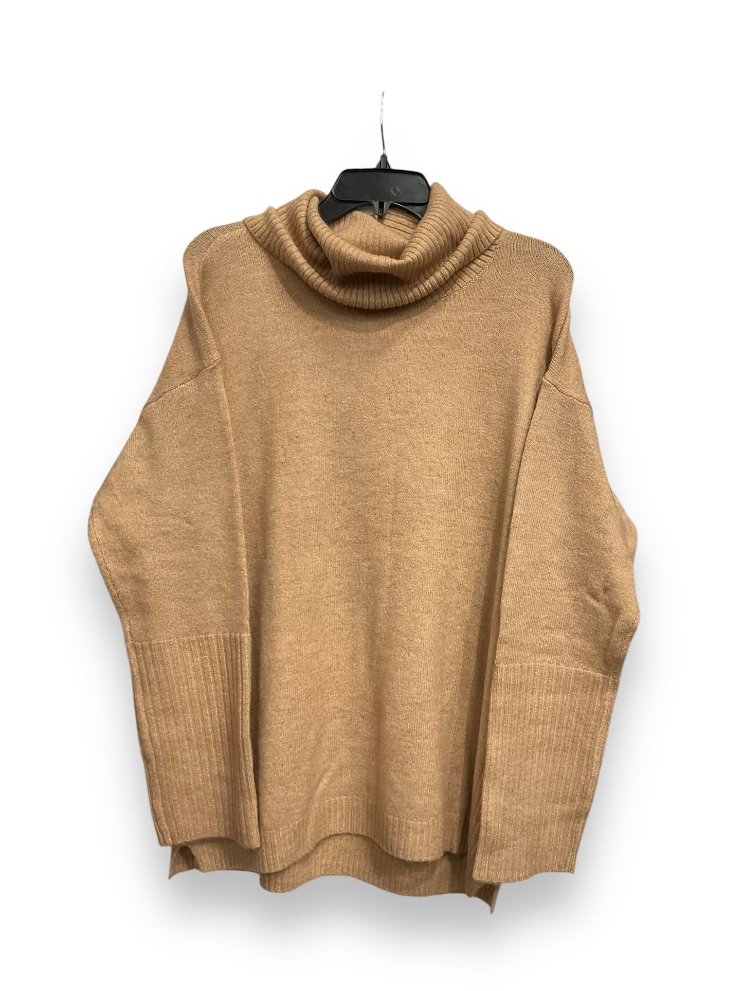 Sweatshirt Collar By Loft In Tan, Size: M