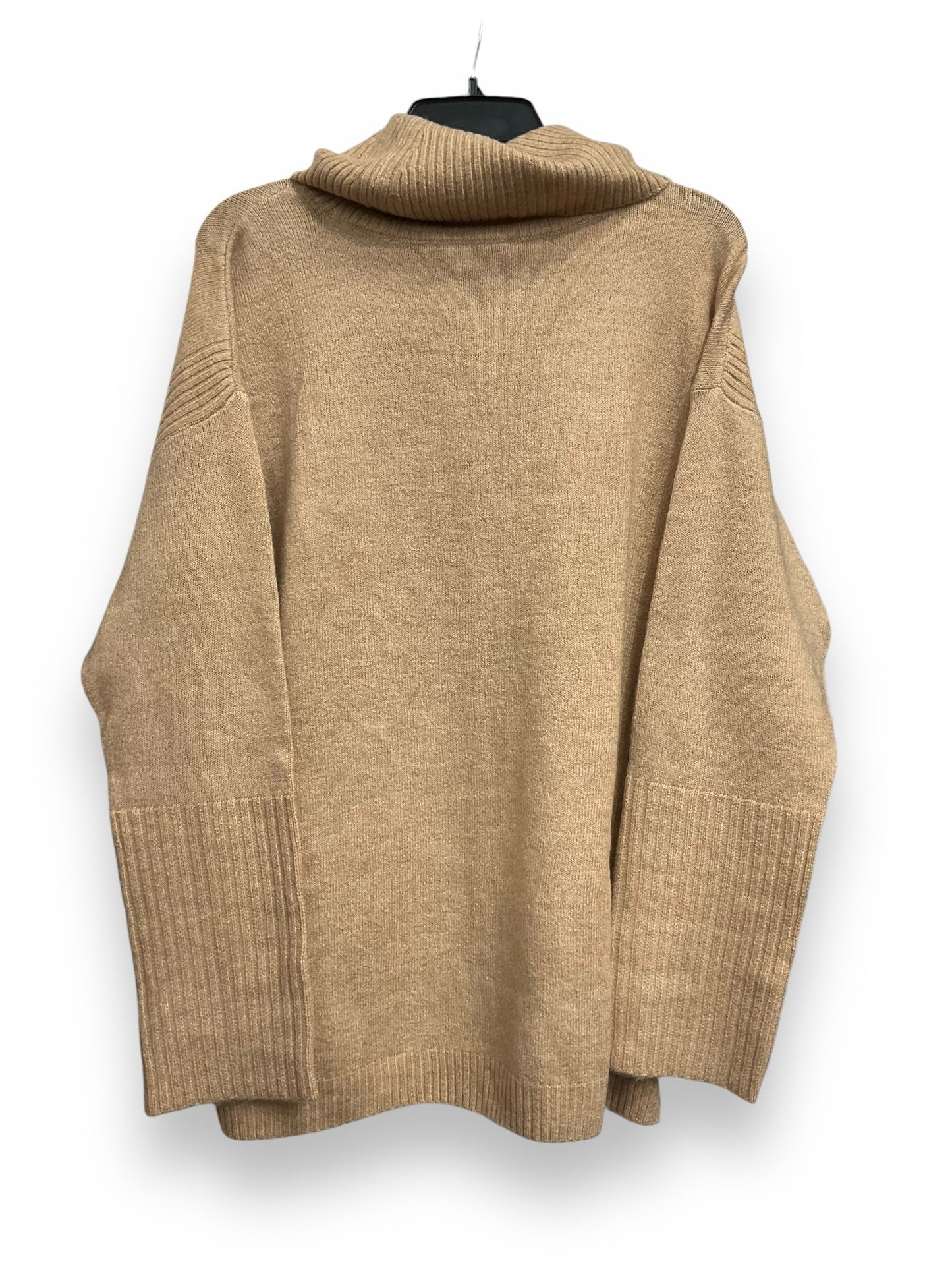 Sweatshirt Collar By Loft In Tan, Size: M