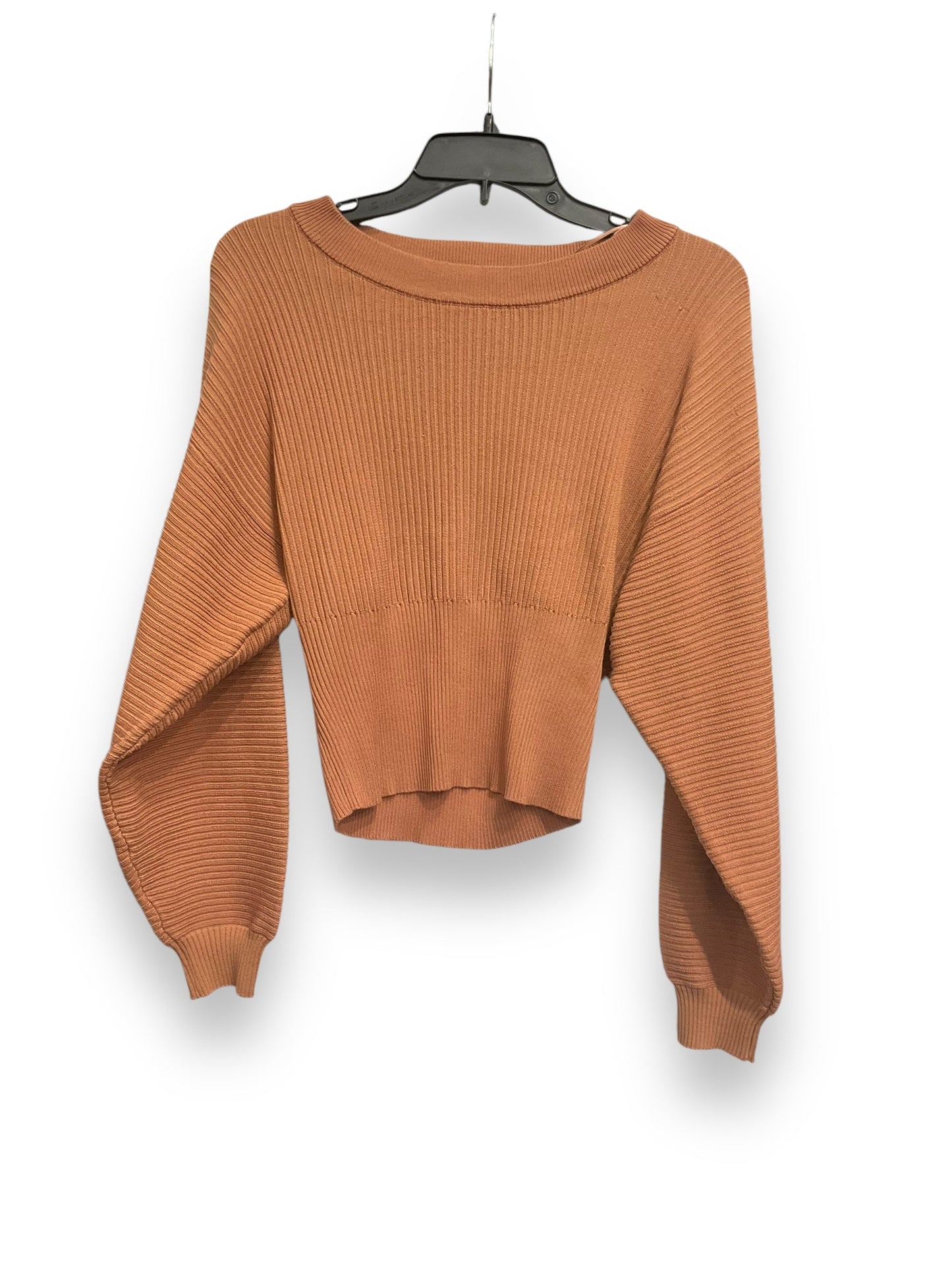 Top Long Sleeve By Pink Rose In Peach, Size: M