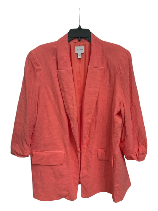 Blazer By Nine West Apparel In Coral, Size: 1x