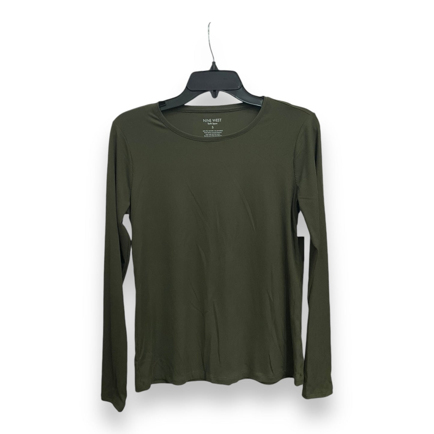 Top Long Sleeve Basic By Nine West Apparel In Green, Size: S