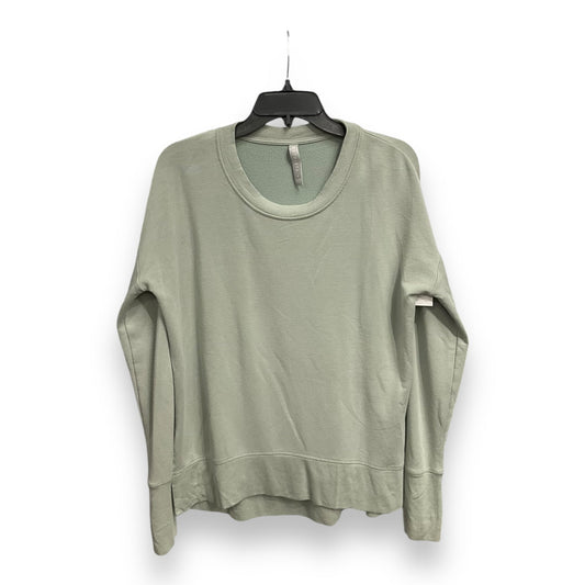 Athletic Top Long Sleeve Crewneck By Athleta In Green, Size: S