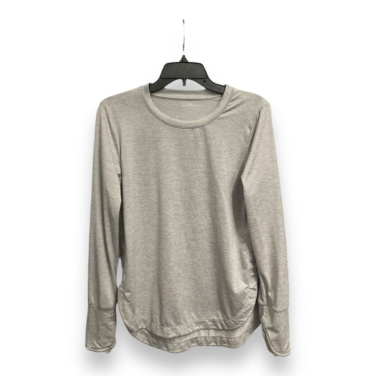 Athletic Top Long Sleeve Crewneck By Athleta In Grey, Size: S