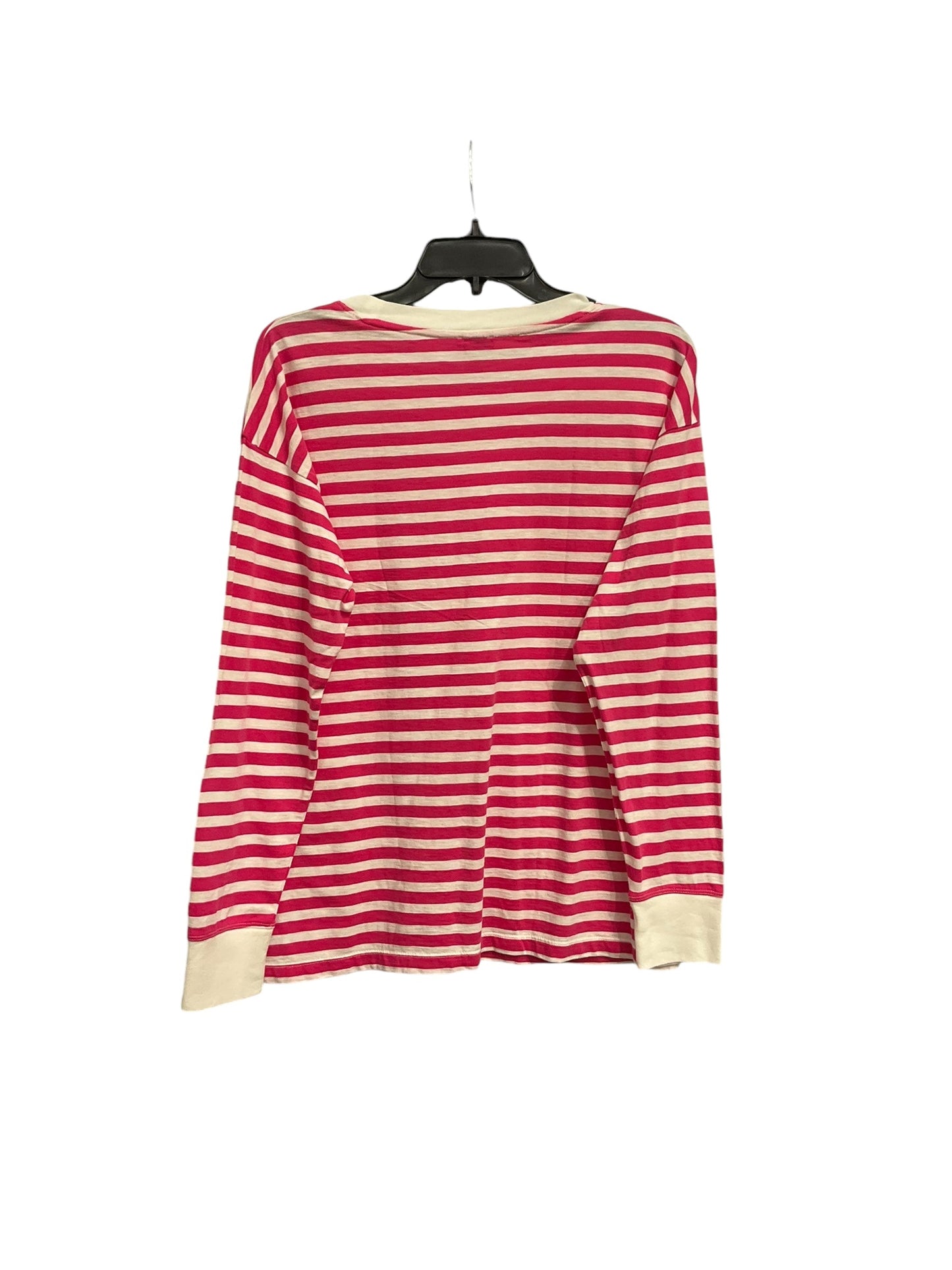 Top Long Sleeve Basic By J. Crew In Striped Pattern, Size: M