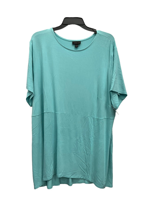 Blue Top Short Sleeve J. Jill, Size 3x