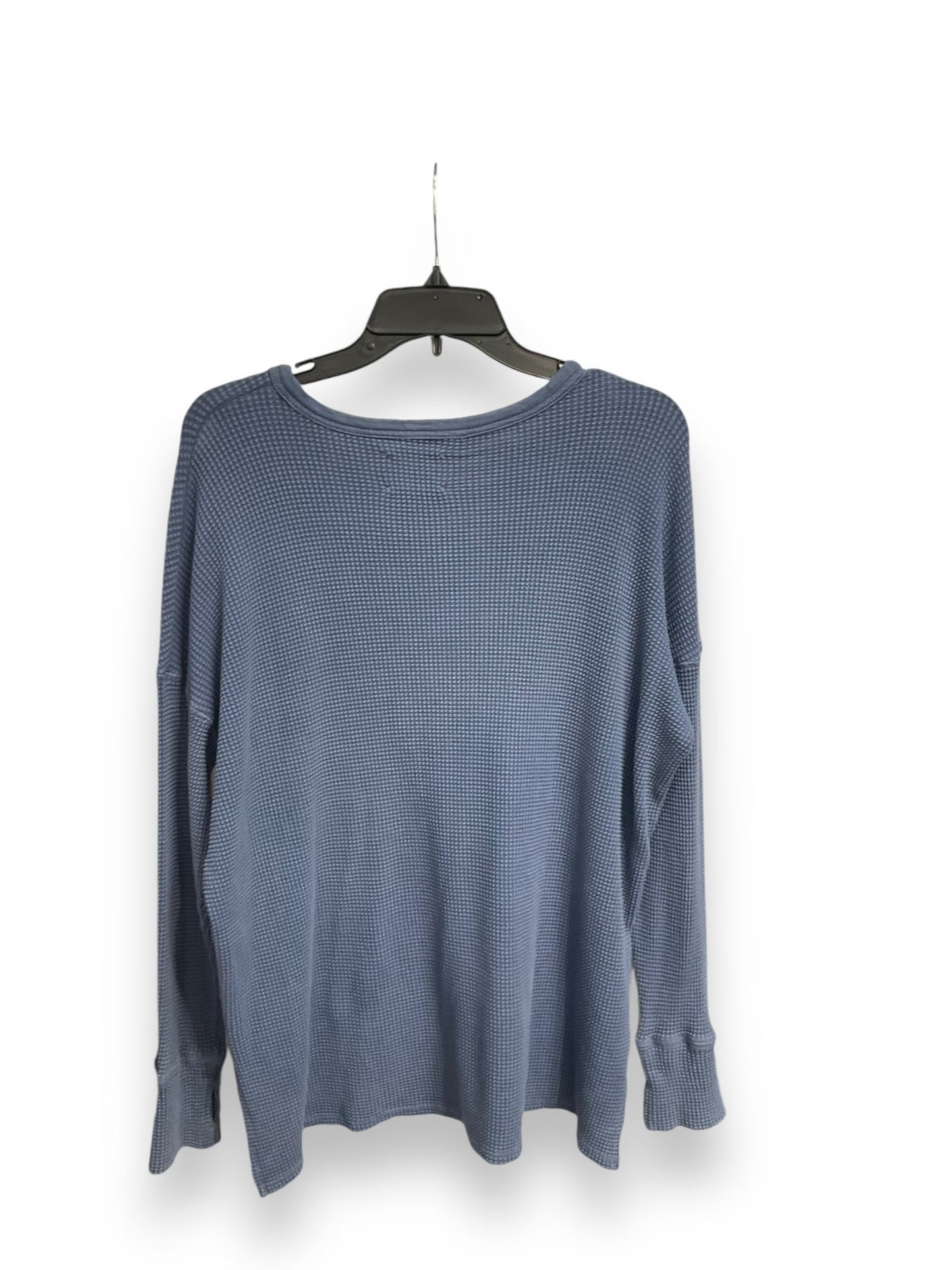 Top Long Sleeve By Aerie In Blue, Size: M