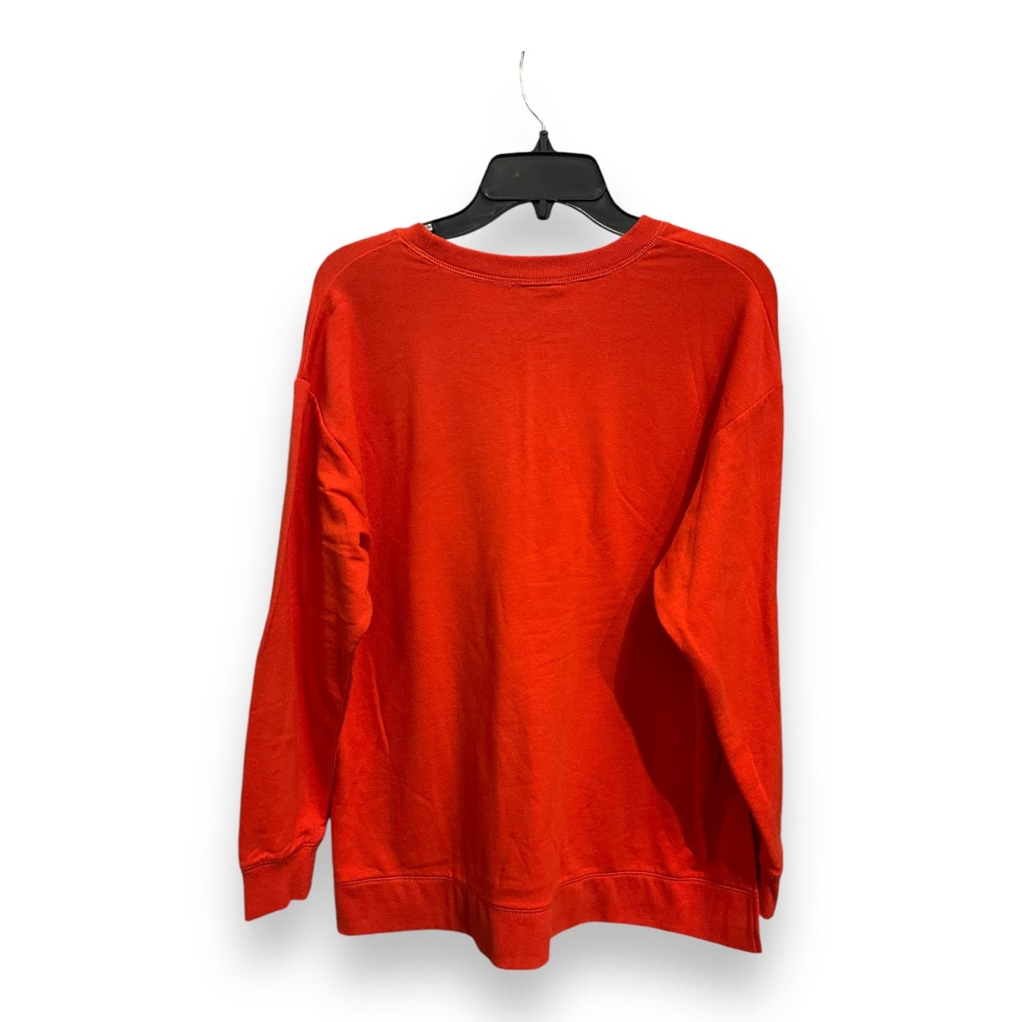 Sweatshirt Crewneck By Eddie Bauer In Orange, Size: L