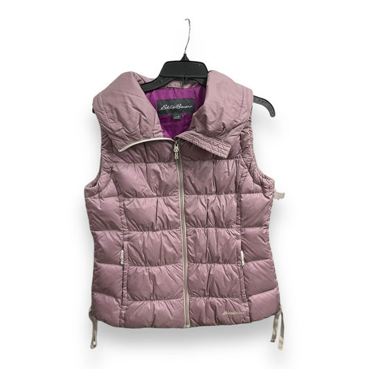 Vest Puffer & Quilted By Eddie Bauer In Purple, Size: M