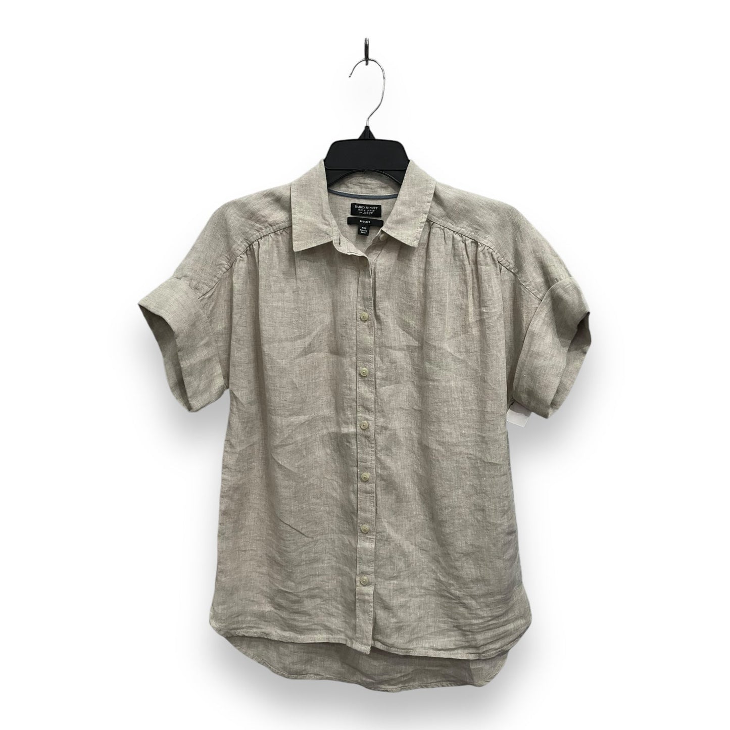 Top Short Sleeve By J. Crew In Beige, Size: Xxs