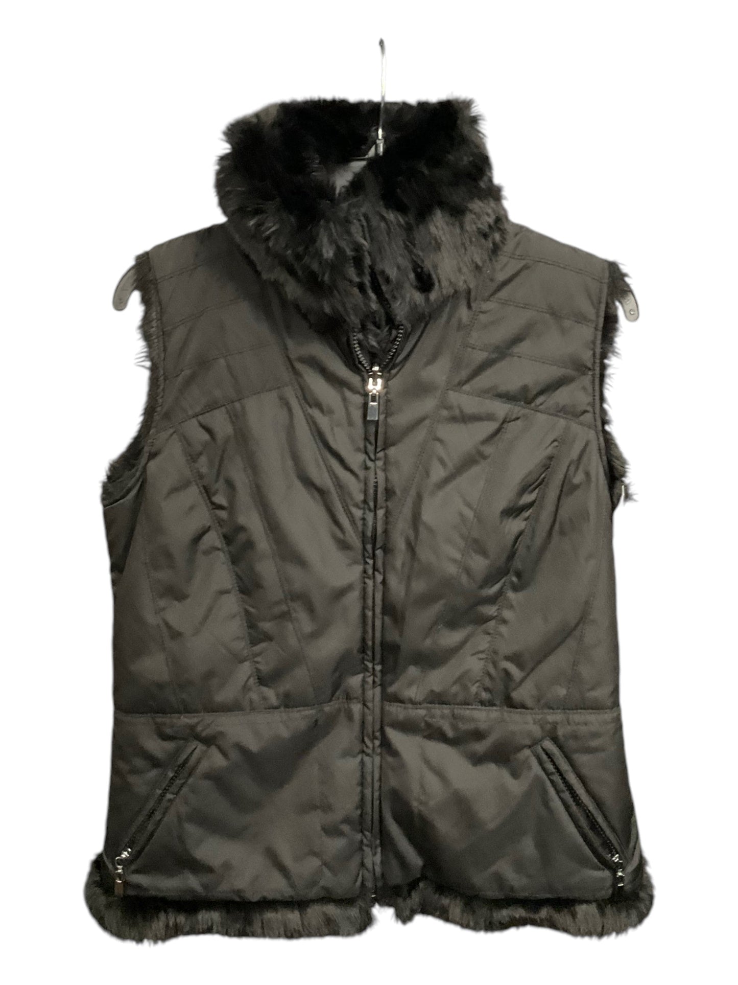 Vest Faux Fur & Sherpa By Coldwater Creek In Black, Size: Xs