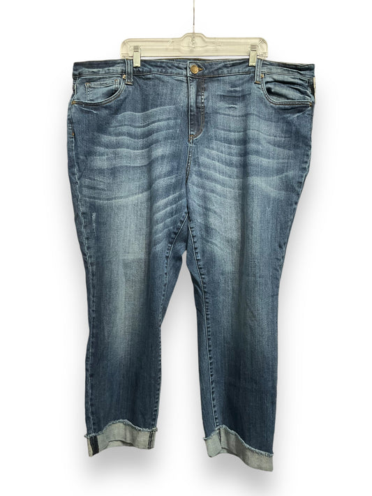 Jeans Straight By Kut In Blue, Size: 24