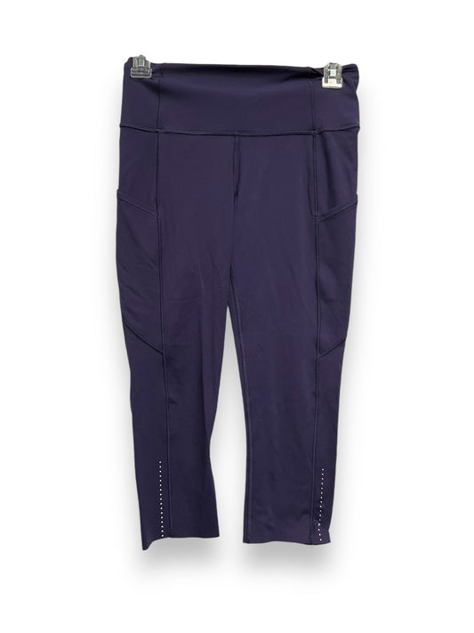 Athletic Capris By Lululemon In Purple, Size: 6