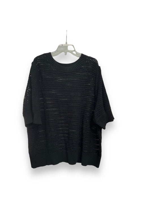 Sweater Short Sleeve By Sonoma In Black, Size: 3x