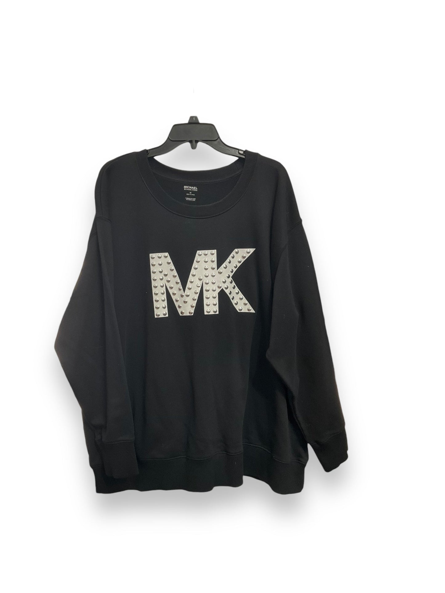 Sweatshirt Crewneck By Michael By Michael Kors In Black, Size: 3x