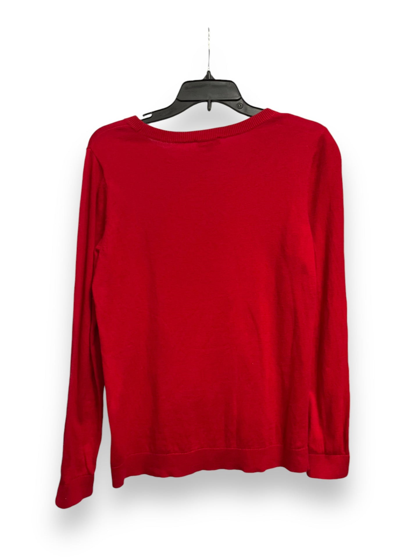 Top Long Sleeve By Talbots In Red, Size: S