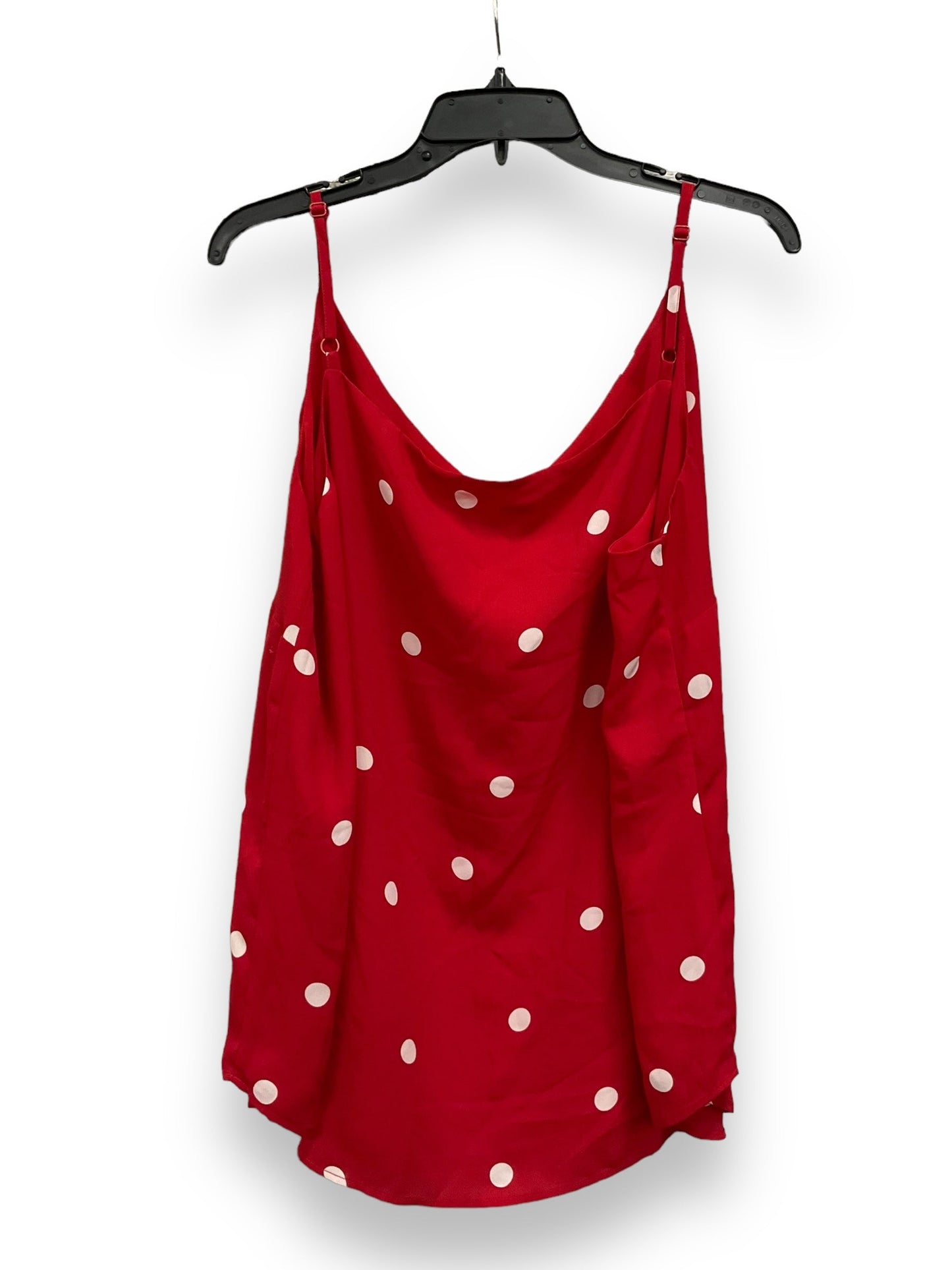 Red Blouse Sleeveless Loft, Size 1x