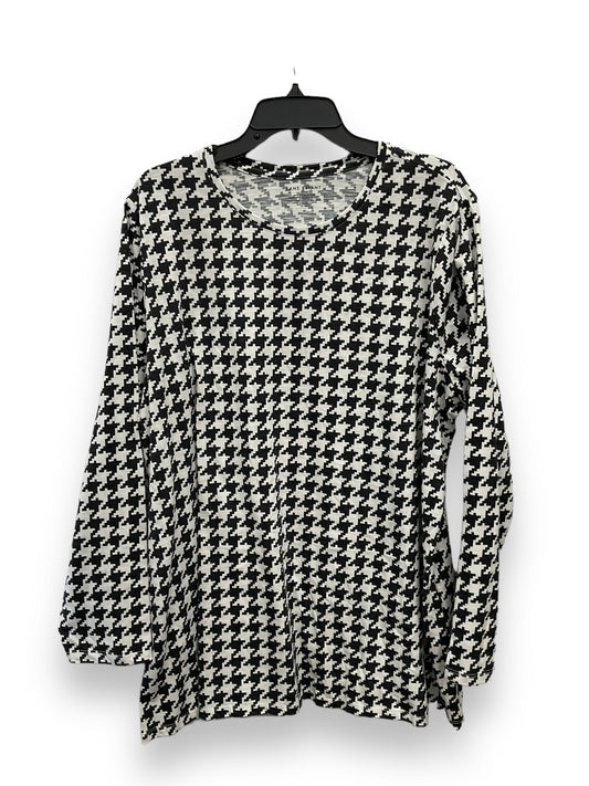 Black & White Top Long Sleeve Lane Bryant, Size 3x