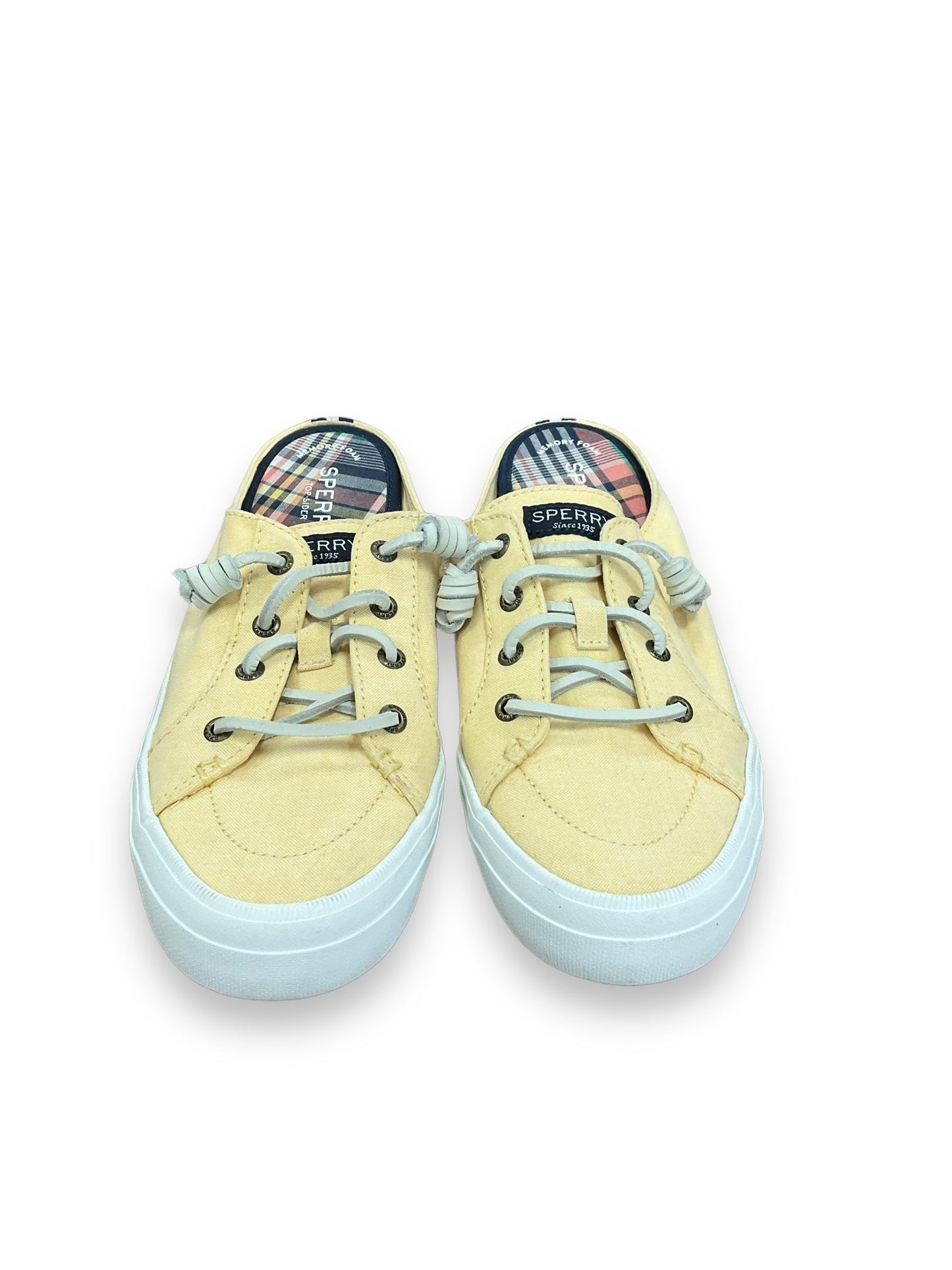 Yellow Shoes Sneakers Sperry, Size 7.5