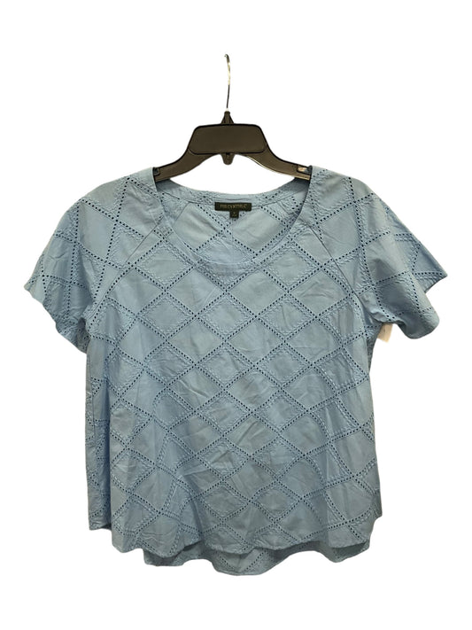 Top Short Sleeve By For Cynthia In Blue, Size: S