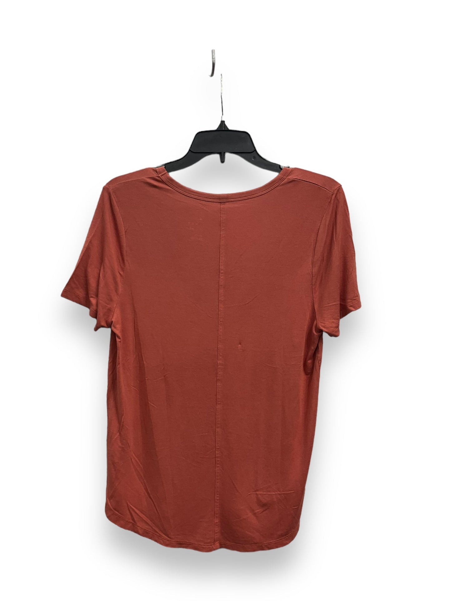 Top Short Sleeve Basic By A New Day In Orange, Size: M