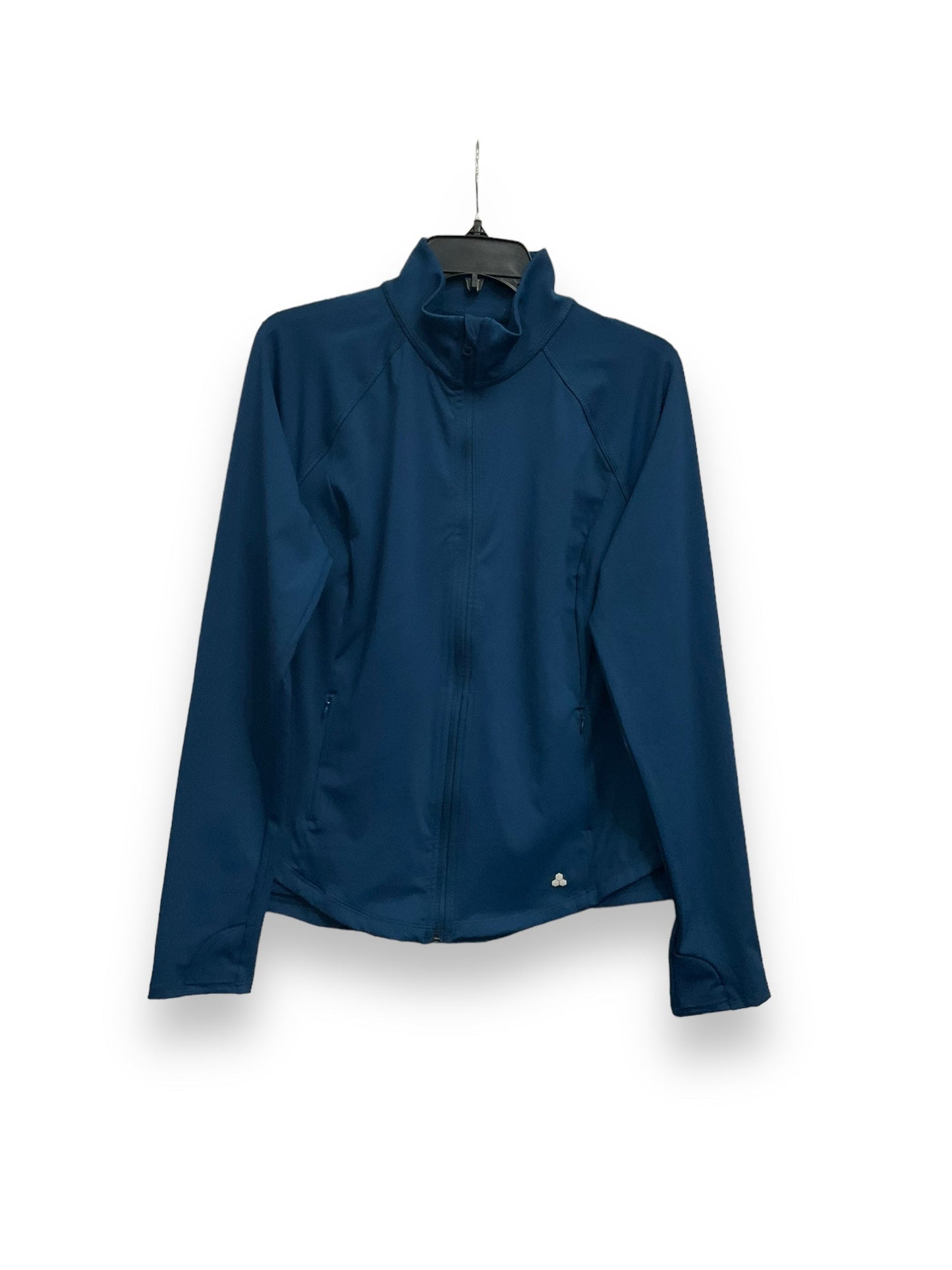 Athletic Jacket By Tek Gear In Blue, Size: L