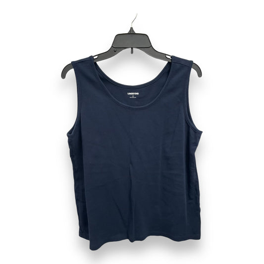 Tank Top By Lands End In Navy, Size: L