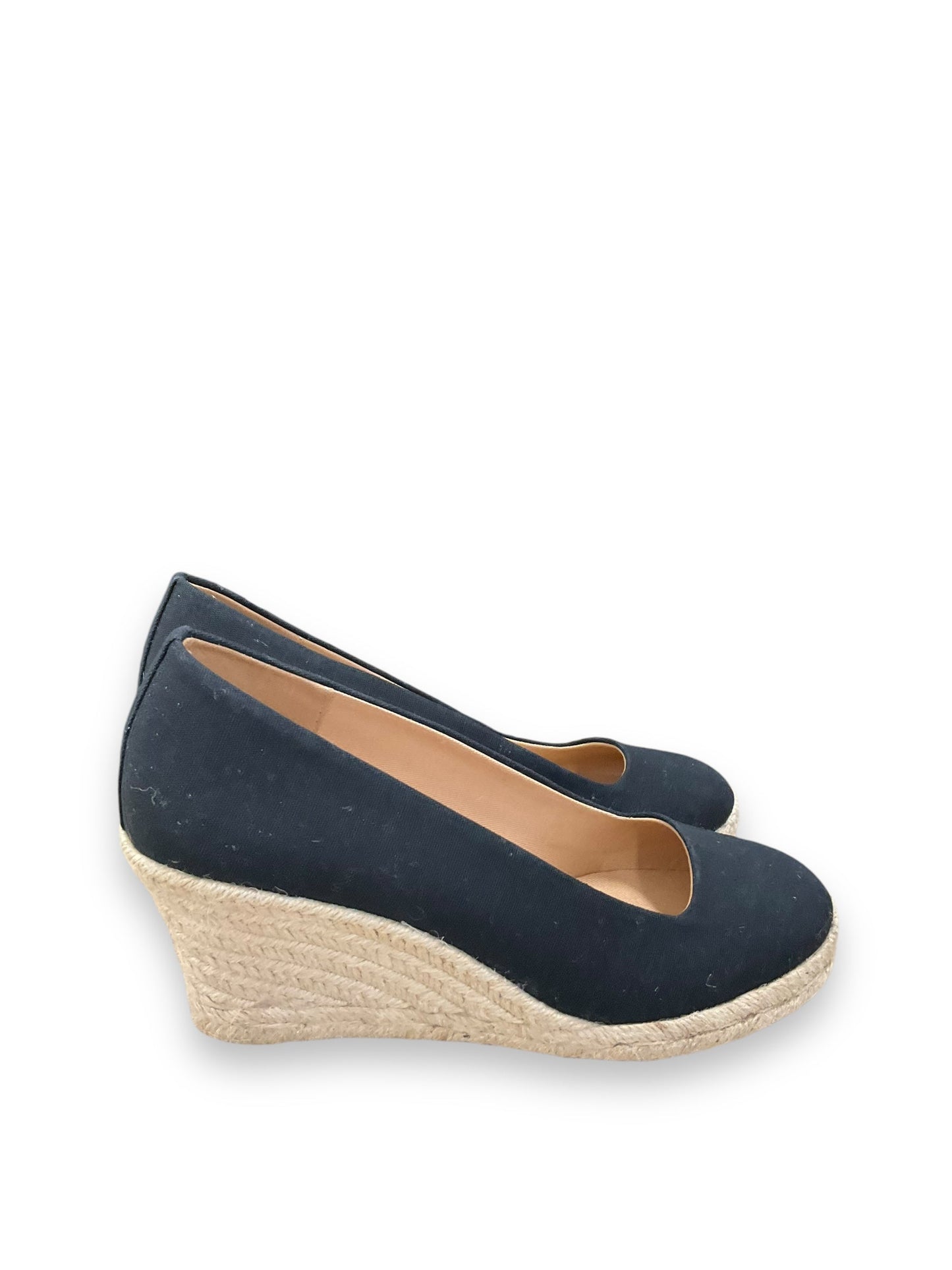 Shoes Heels Wedge By J. Crew In Black & Cream, Size: 9